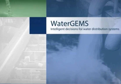 التصميم الهيدروليكي لشبكة توزيع مياه الشرب المتصله بإستخدام برنامج WATER GEMS